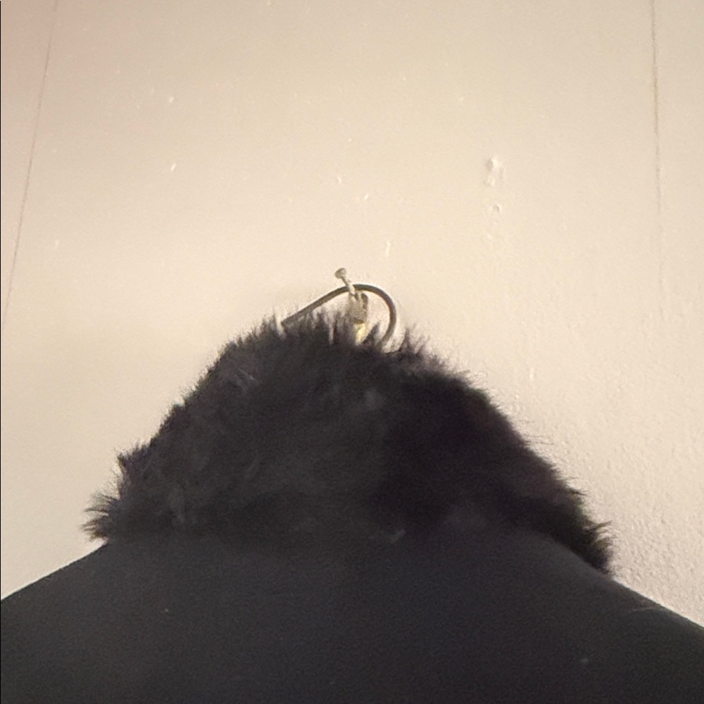 Cejon Black Cape with Faux Fur Accents - Picture 9 of 12
